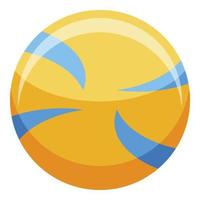 volleybal bal icoon, isometrische stijl vector