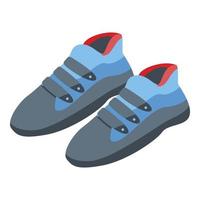 sport beklimming schoenen icoon, isometrische stijl vector