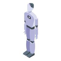 Japan humanoid icoon, isometrische stijl vector