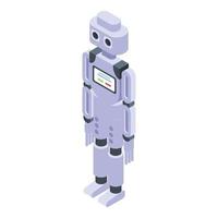 kunstmatig robot icoon, isometrische stijl vector