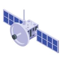 ruimte satelliet icoon, isometrische stijl vector