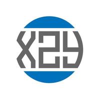 xzy brief logo ontwerp Aan wit achtergrond. xzy creatief initialen cirkel logo concept. xzy brief ontwerp. vector