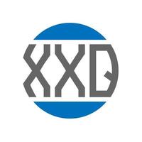 xxq brief logo ontwerp Aan wit achtergrond. xxq creatief initialen cirkel logo concept. xxq brief ontwerp. vector