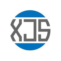 xjs brief logo ontwerp Aan wit achtergrond. xjs creatief initialen cirkel logo concept. xjs brief ontwerp. vector