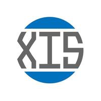 xis brief logo ontwerp Aan wit achtergrond. xis creatief initialen cirkel logo concept. xis brief ontwerp. vector