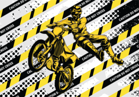 Motorcross Vector Illustratie