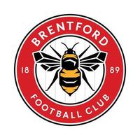 brentford logo Aan transparant achtergrond vector