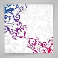 abstract vector floral achtergrond met oosterse bloemen.