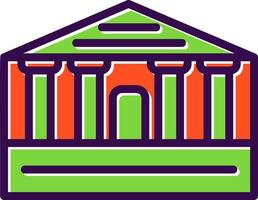 Parthenon vector icoon ontwerp