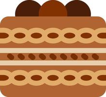 tiramisu vector icoon ontwerp