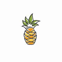 ananas logo vector icoon illustratie