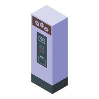 plastic drinken machine icoon isometrische vector. water fles vector