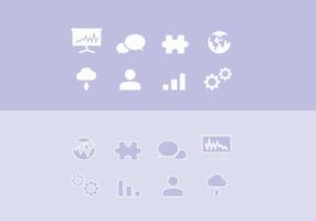 Vector corporate icon set