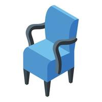 huis fauteuil icoon, isometrische stijl vector