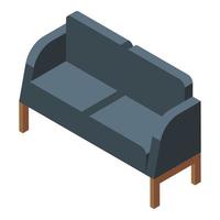 kamer sofa icoon, isometrische stijl vector