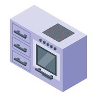 keuken meubilair icoon, isometrische stijl vector