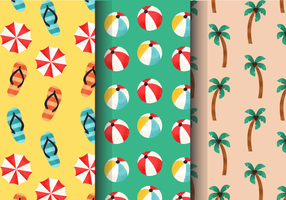 Gratis Vintage Summer Holiday Patterns vector