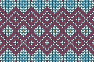 heel mooi buitenlander breiwerk patronen welke garen is gemanipuleerd naar creëren een textiel of kleding stof. het is gebruikt naar creëren veel types van kledingstukken. vaak gebruikt voor sjaal afghanen ravelerij kant vector