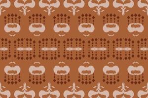 etnisch ikat ontwerp batik textiel naadloos patroon digitaal vector ontwerp voor afdrukken Saree kurti Borneo kleding stof grens borstel symbolen stalen katoen