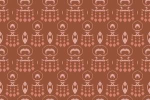 ikkat of ikat bloemen batik textiel naadloos patroon digitaal vector ontwerp voor afdrukken Saree kurti Borneo kleding stof grens borstel symbolen stalen elegant