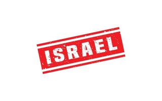 Israël postzegel rubber met grunge stijl Aan wit achtergrond vector