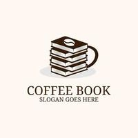 koffie en boek logo ontwerp inspiratie, het beste voor uw branding identiteit vector
