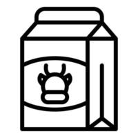 melk vitamine icoon, schets stijl vector