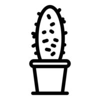 huis cactus pot icoon, schets stijl vector
