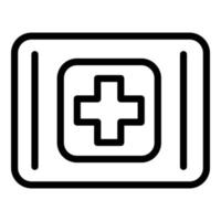 online medisch gegevens icoon, schets stijl vector