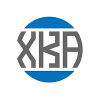 xka brief logo ontwerp Aan wit achtergrond. xka creatief initialen cirkel logo concept. xka brief ontwerp. vector