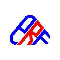 p r f brief logo creatief ontwerp met vector grafisch, p r f gemakkelijk en modern logo.