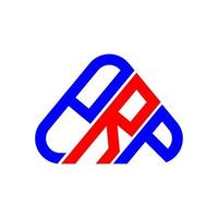 p r p brief logo creatief ontwerp met vector grafisch, p r p gemakkelijk en modern logo.