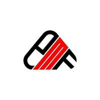 pmf brief logo creatief ontwerp met vector grafisch, pmf gemakkelijk en modern logo.