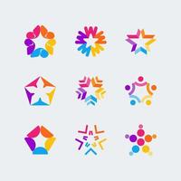 creatief abstract star-logo concept vector