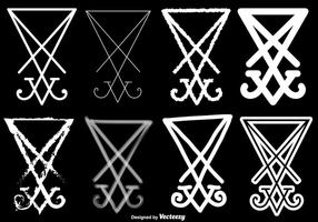 Vector Set Van Lucifer Symbool