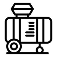 auto compressor icoon, schets stijl vector