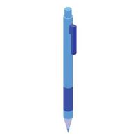 bedrijf blauw pen icoon, isometrische stijl vector