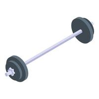 barbell icoon, isometrische stijl vector