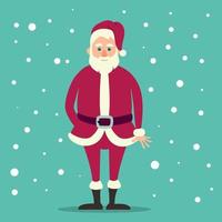 schattig de kerstman claus. Kerstmis en nieuw jaar met de kerstman. vector illustratie