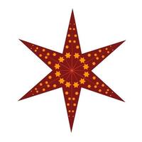 rood Kerstmis ster element voor ontwerp vector
