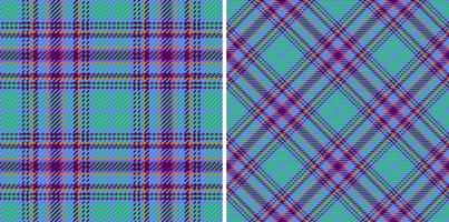 textiel vector patroon. kleding stof naadloos plaid. structuur achtergrond Schotse ruit controleren.