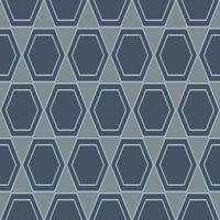 zeshoek blauw patroon naadloos vector achtergrond