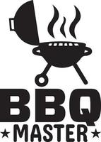 barbecue meester t-shirt ontwerp bundel, typografie t-shirt ontwerp vector