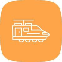 elektrisch trein creatief icoon ontwerp vector