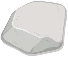 metamofische rots of witte rots geïsoleerd op een witte achtergrond vector