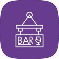 bar teken bord creatief icoon ontwerp vector