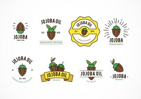 Jojoba badges vector