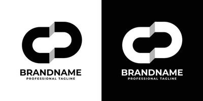 gemakkelijk CD monogram logo, geschikt voor ieder bedrijf met CD of dc initialen. vector