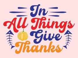 Thanksgiving dag t-shirt ontwerp vector