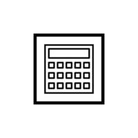 berekenen gereedschap rekenmachine icoon vector ontwerp
